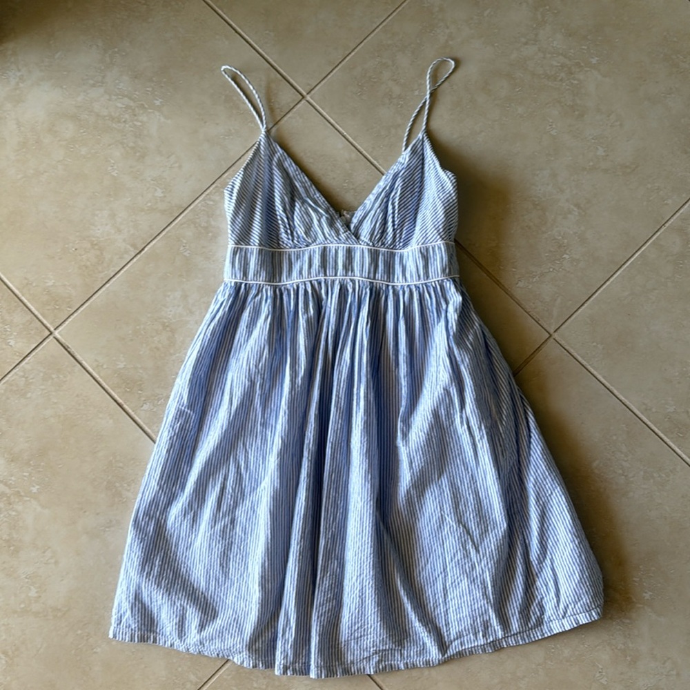 Southern Frock spaghetti strap seersucker dress